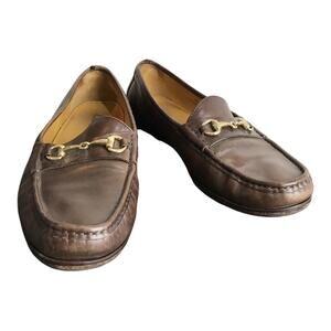 Cole‎ Haan Ascott II brown leather horsebit loafers Mens 10M Slip-on Classic
